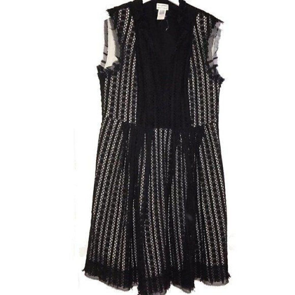Philosophy di Alberta Ferretti Dress cotton lace dress, Black, Size 10